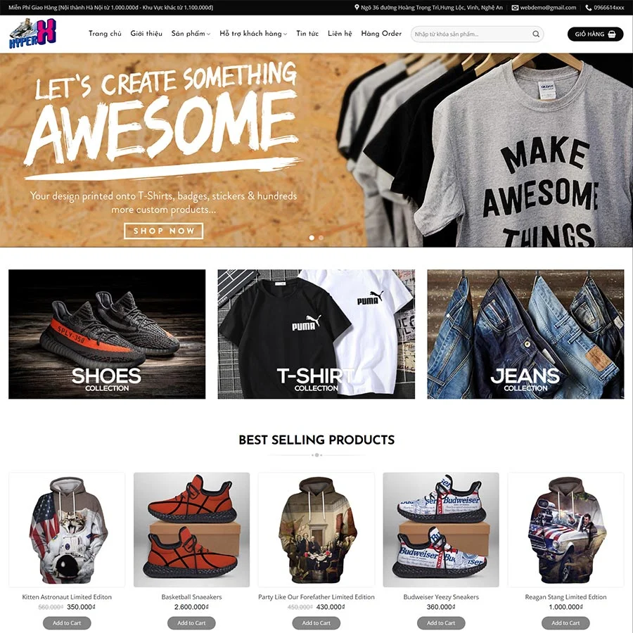 Mẫu Website thời trang 12 chuẩn đẹp