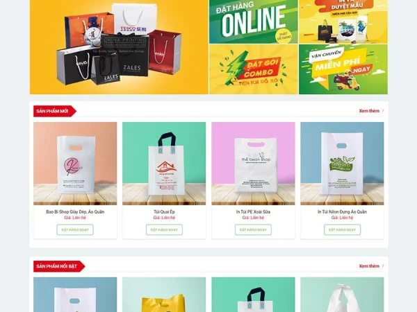 Mẫu Website công ty in ấn 05 chuẩn đẹp