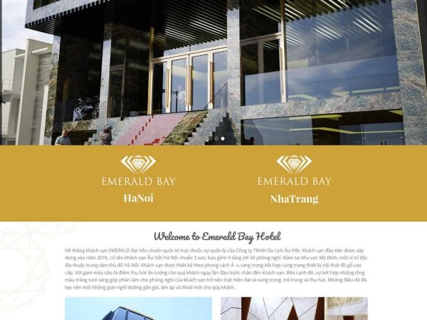 Mẫu website WordPress Khách Sạn