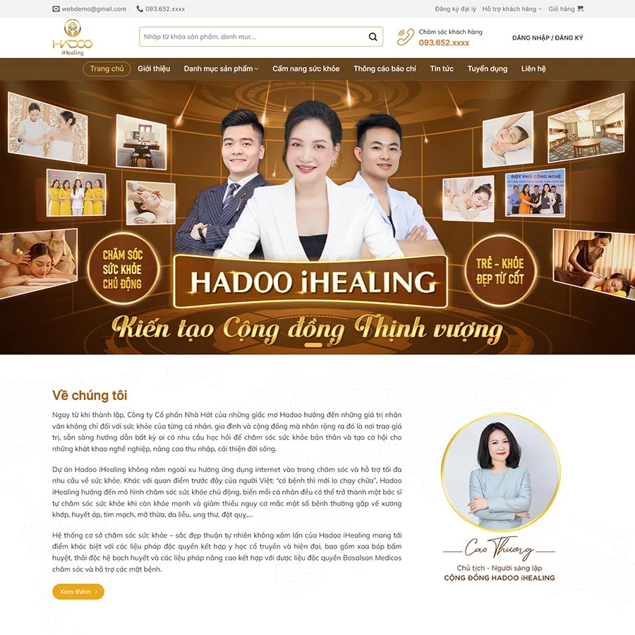 Mẫu Website mỹ phẩm 18 chuẩn đẹp
