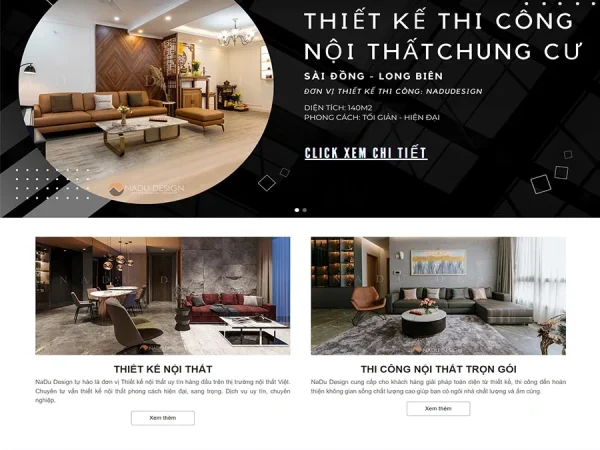 Mẫu Website nội thất 30 chuẩn đẹp
