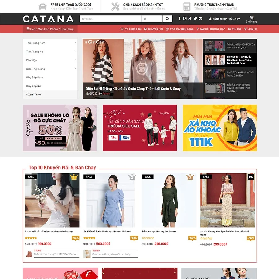 Mẫu Website thời trang 14 chuẩn đẹp