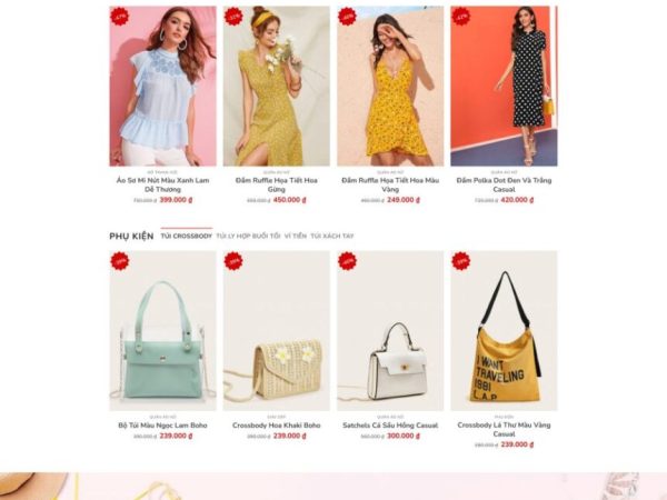 Mẫu Website shop quần áo thời trang 21 chuẩn đẹp