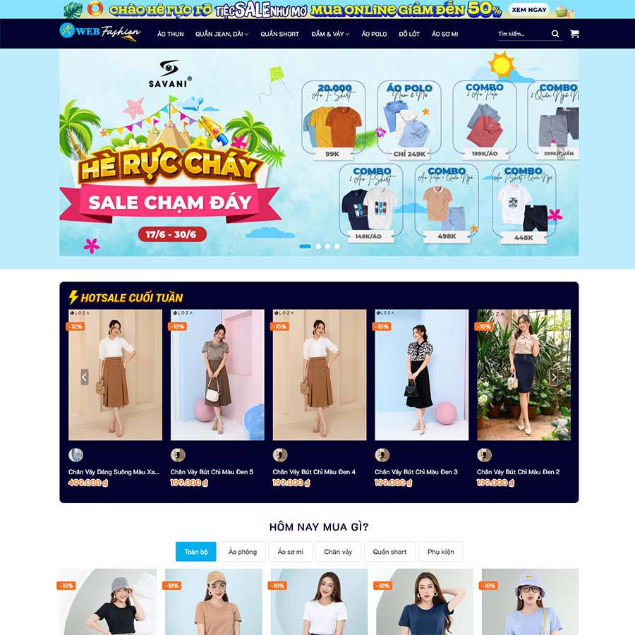 Mẫu website wordpress thời trang cao cấp 06