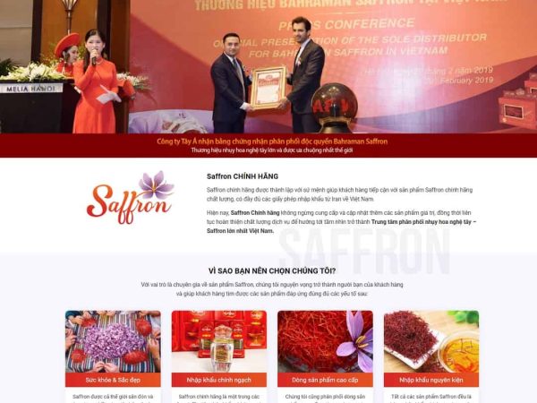 Mẫu website thực phẩm chức năng 06